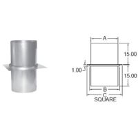 Metal-Fab Air-Cooled Temp/Guard 16 Diameter Firestop Assembly - 16ATGFSA