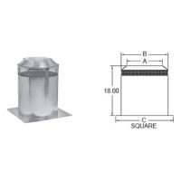 Metal-Fab Air-Cooled Temp/Guard 12 Diameter Attic Insulation Shield - 12AIRTGIS