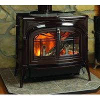 Vermont Castings Encore Wood-Burning Stove - Majolica Brown Enamel - 2042-CAT-C