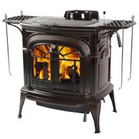 Vermont Castings Intrepid Flexburn Wood-Burning Stove - Majolica Brown Enamel - 0002117