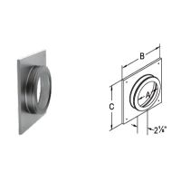 M&G DuraVent DirectVent Pro 5x8 Round Ceiling Support/Wall Thimble Cover - 58DVA-DC // 58DVA-DC