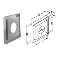 M&G DuraVent DirectVent Pro 5x8 Vinyl Siding Standoff - 58DVA-VSS // 58DVA-VSS