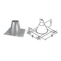 M&G DuraVent DirectVent Pro 5x8 Flat Roof Flashing - 58DVA-FF // 58DVA-FF