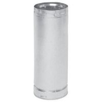 Metal-Fab Direct Vent 12" Straight Length Pipe - Black - 5D12B