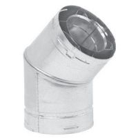 Metal-Fab Direct Vent 45 Degree Swivel Elbow - Black - 5D45LB