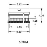 Metal-Fab Corr/Guard 5" D Inside Collar Adapter - 5CGIA