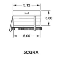 Metal-Fab Corr/Guard 5" D Raypack Adapter - Value - 5CGVRA