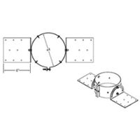 M&G DuraVent 6" PolyPro Double Wall Roof Support - 6PPS-RSDW