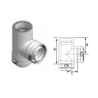 M&G DuraVent 7'' FasNSeal W2 Double Wall Standard Tee - W2-T7 // W2-T7