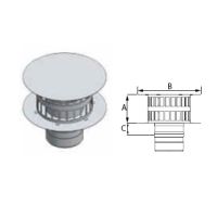 M&G DuraVent 7'' FasNSeal W2 Double Wall Rain Cap - W2-RC7 // W2-RC7