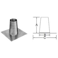 Selkirk 7'' RV Tall Cone Flat Roof Flashing - 107815 - 7RV-TF