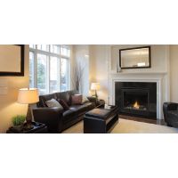Fireplace in den