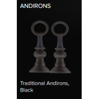 Napoleon Halliburton Direct Vent Gas Stove andirons