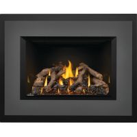 Flame in fireplace