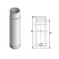 M&G DuraVent 9'' FasNSeal W2 Double Wall Adjustable Vent Length - W2-AVL9 // W2-AVL9