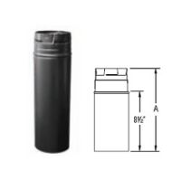 M&G DuraVent PelletVent Pro 18'' Pipe Extension - Black - 3PVP-18AB // 3PVP-18AB