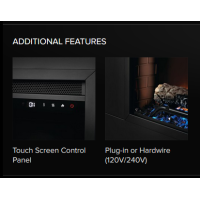 Napoleon Cineview 26 Electric Fireplace Insert additional features