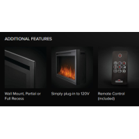 Napoleon Entice Electric Fireplace additional features