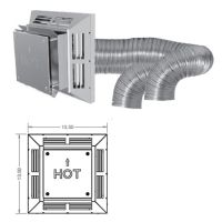 DuraVent 4x6 DirectVent Pro Horizontal 3x4 Vent Kit for DV Insert - 46DVA-HCL34