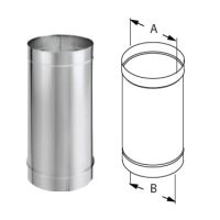 DuraVent 6" DuraBlack 24" Single-Wall Black Pipe - Stainless Steel - 1624SS