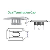 DuraVent 6 DuraLiner Oval Vertical Cap - 6DLR-VCO