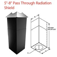 DuraVent 6 DuraTech Square Radiation Shield Extension - 6DT-SRSE