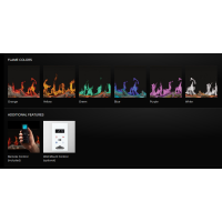 Napoleon Luminex Electric Fireplace Flame Colors and additional features