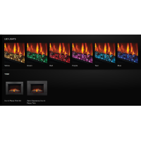 Napoleon Cineview 26 Electric Fireplace Insert LED Lights and trim