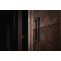 Napoleon Hayworth Media Console with 30 Inch Firebox cabinet hardware detail