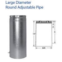 DuraVent 10 B-Vent 18 Adjustable Length Rigid Pipe - 10BV18A-1