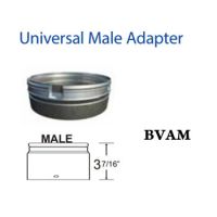 DuraVent 12 B-Vent 1/4 Universal Male Adapter - 12BVAM