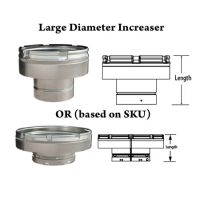 DuraVent 7 B-Vent 7x12 Low Profile Increaser - 7BVX12-1