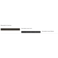White Mountain Hearth Tahoe Deluxe 42 Clean-Face Direct-Vent Fireplace - Decorative Louvers
