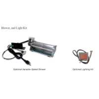 White Mountain Hearth Tahoe Premium 42 Clean-Face Direct-Vent Contemporary Fireplace - Blower, and Light Kit