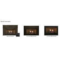 White Mountain Hearth Innsbrook Traditional Large Clean-Face Direct-Vent Insert - Metal Surrounds
