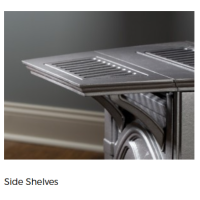 White Mountain Hearth Spirit Direct-Vent Small Steel Stove - Side Shelves
