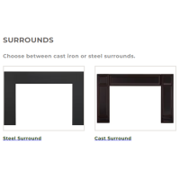 Vermont Castings Gifford Wood-Burning Insert - Surrounds
