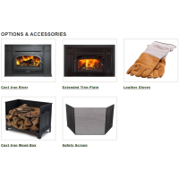 Vermont Castings Montpelier II Wood-Burning Insert - Optional Accessories