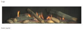 White Mountain Hearth Boulevard 60 Direct-Vent Linear Fireplace - DVLL60BP90 rustic logs