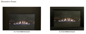 White Mountain Loft Vent-Free Fireplaces Small, Medium - Decorative Fronts