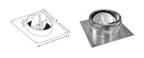 Selkirk MetalBest 10" Ultra-Temp Anchor Plate w/ Damper - 10S-APD