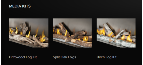 Galaxy 50-inch Outdoor Gas Fireplace  log set options