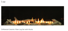 White Mountain Boulevard Vent-Free Linear ST - Log Set