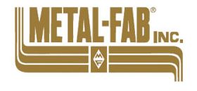 Metal-Fab Corr/Guard 14" D 90 Deg Manifold Tee With 6" Reduced Tap -