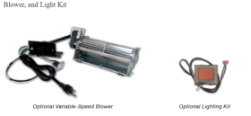 White Mountain Hearth Tahoe Premium 32 Clean-Face Direct-Vent Fireplace - Blower, and Light Kit