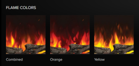 NEFB62AB Napoleon Astound Fireplace flame colors