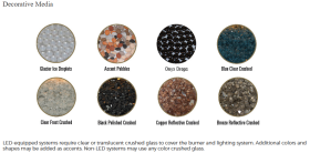 White Mountain Hearth Carol Rose Linear Outdoor Fire Pit - Decorative Media