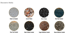 White Mountain Hearth Boulevard 36 Direct-Vent Linear Fireplace - DVLL36BP92 decorateive media