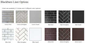 White Mountain Blackburn Wood Firebox Blackburn Liner Options