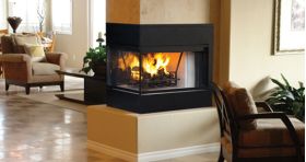 Superior 36" Wood-Burning Fireplaces, Peninsula - WRT40PF